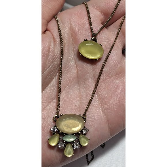 Ann Taylor Loft Multilayer Gemmed Necklace - Picture 1 of 5